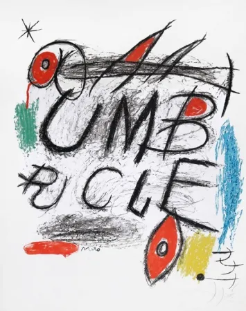 Lithografie Miró - Poster for the film ‘Umbracle,’ 1973