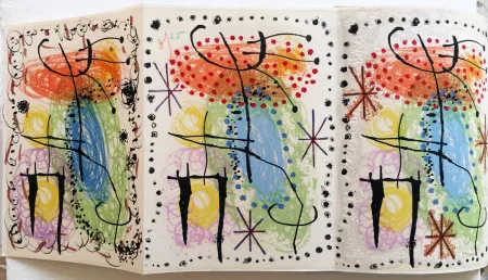 Geïllustreerd Boek Miró - R. Cazelles. LA RAME ET LA ROUE. Lithographie de Joan Miro signée et numérotée (1960)