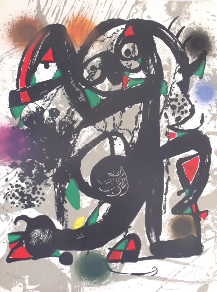 Lithografie Miró - Sans Titre
