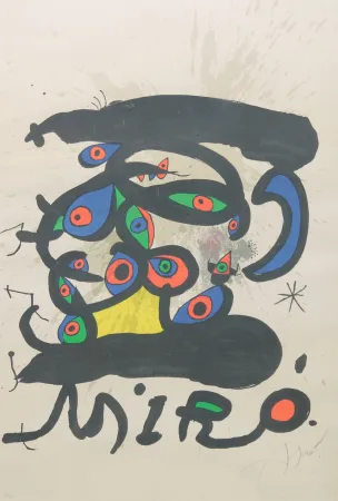 Lithografie Miró - SENZA TITOLO