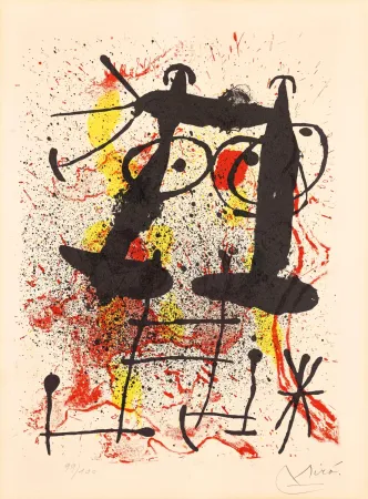 Lithografie Miró - Silence