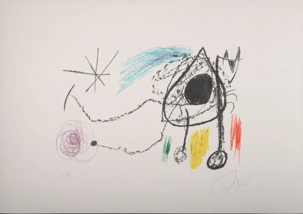 Lithografie Miró - Sobreteixims i Escultures, 1972 - Hand-signed & numbered