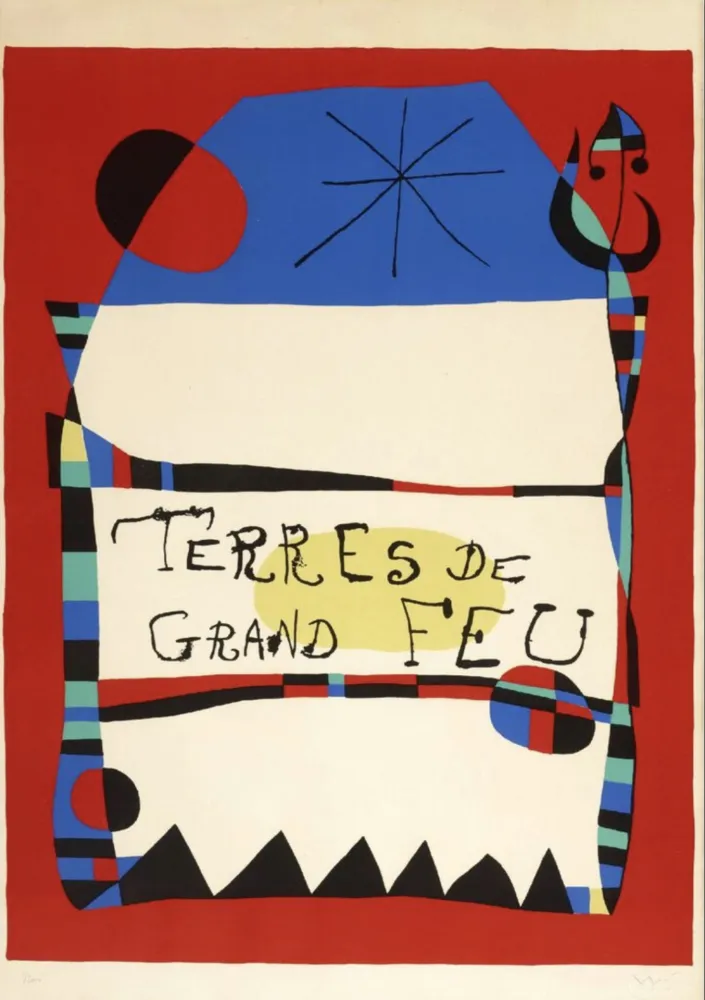 Lithografie Miró - Terres de Grand Feu