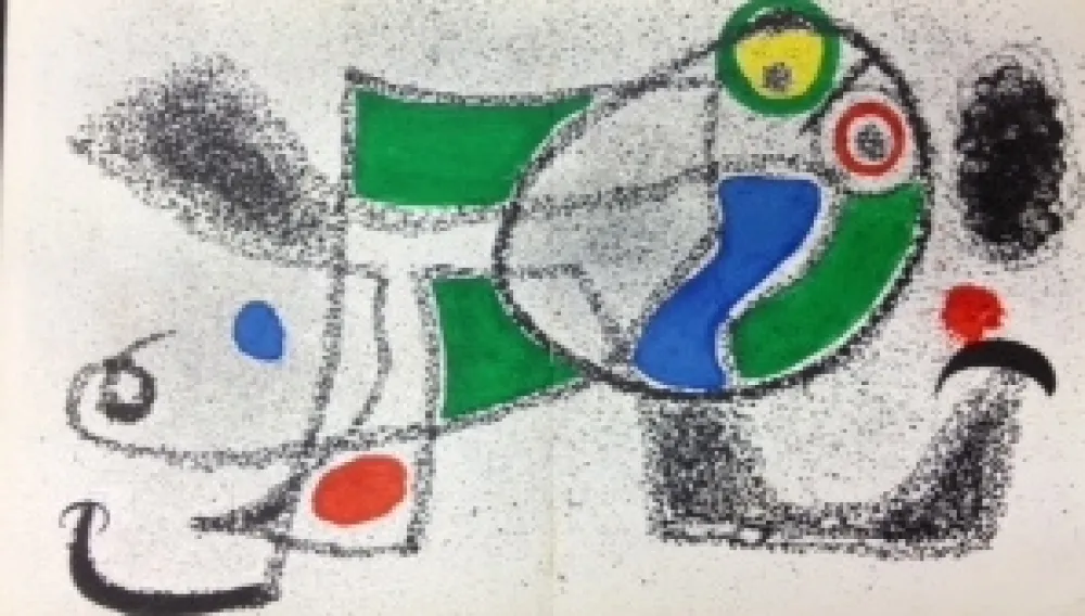 Lithografie Miró - The dreamer