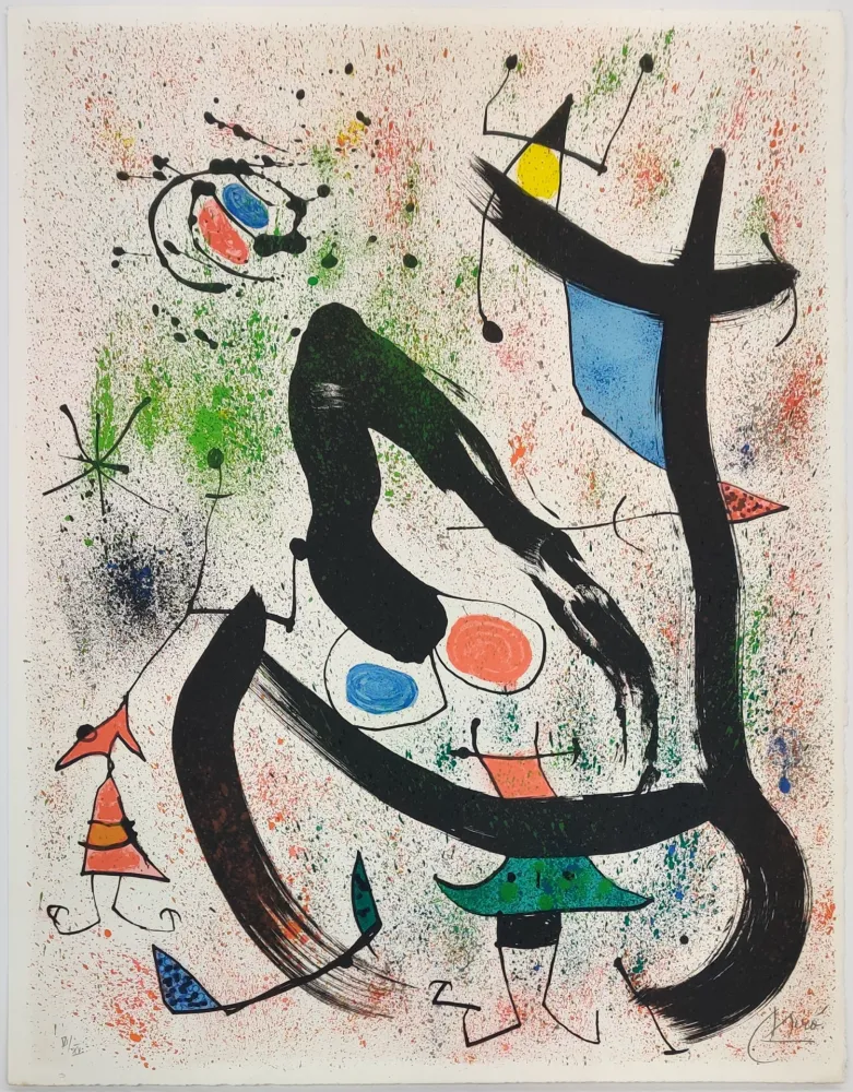 Lithografie Miró - THE SEERS IV (LES VOYANTS)
