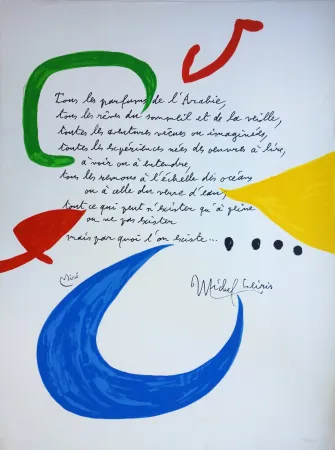 Lithografie Miró - Tous les parfums