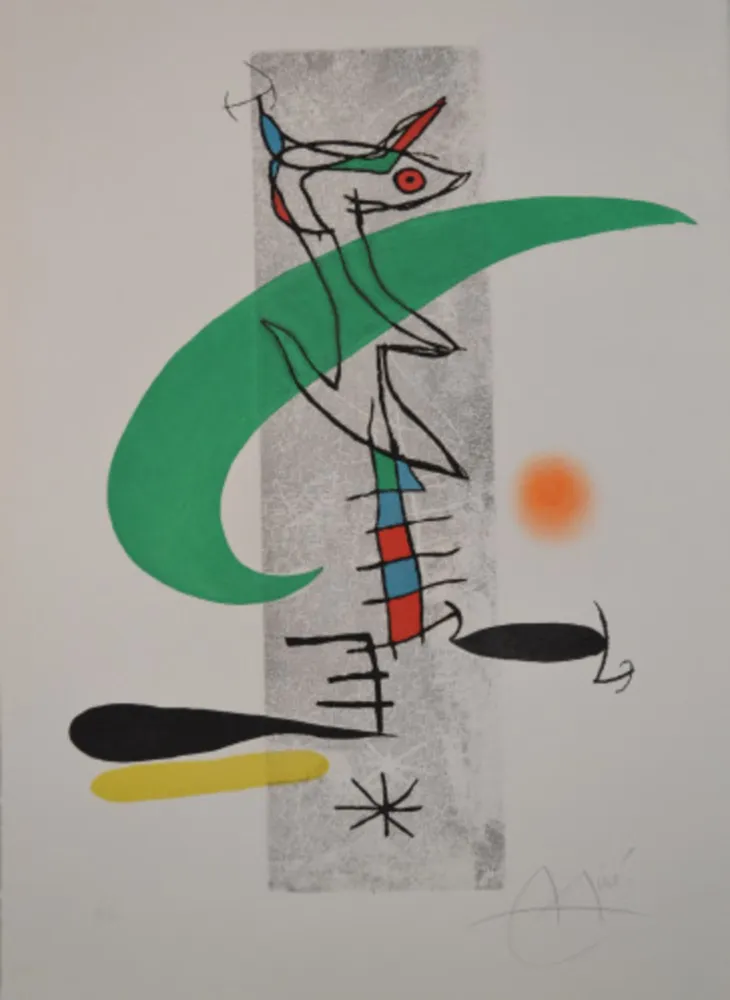 Ets En Aquatint Miró - Translunaire - D659