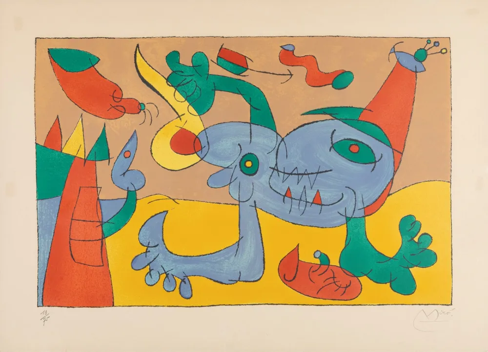 Lithografie Miró - Ubu Rey (Ubu Roi)