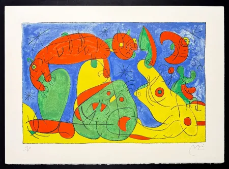 Lithografie Miró - Ubu Rey (Ubu Roy)