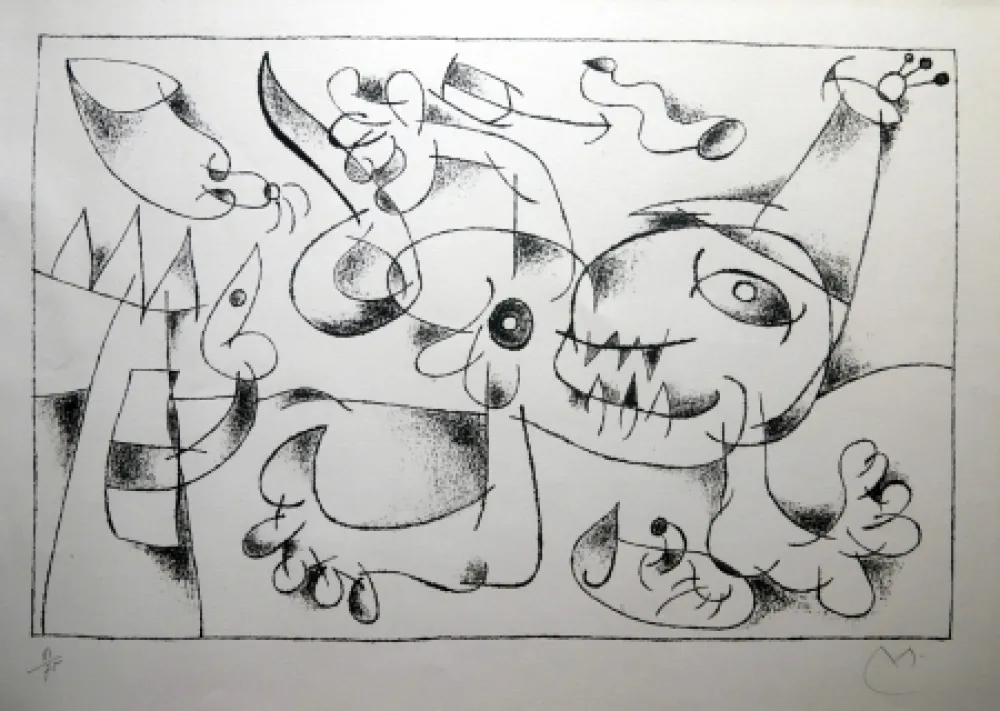 Lithografie Miró - UBU ROI