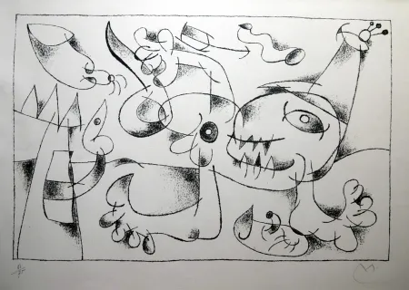 Lithografie Miró - UBU ROI