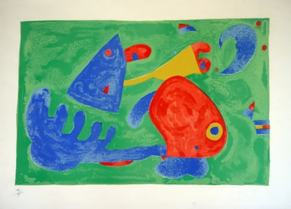 Lithografie Miró - UBU ROI
