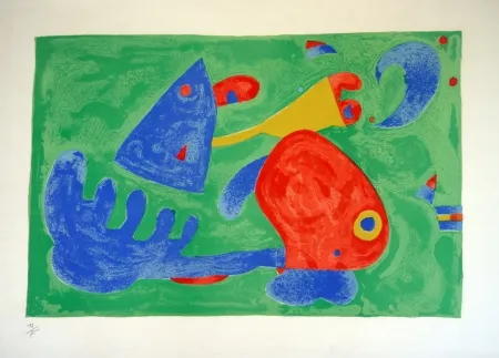 Lithografie Miró - UBU ROI