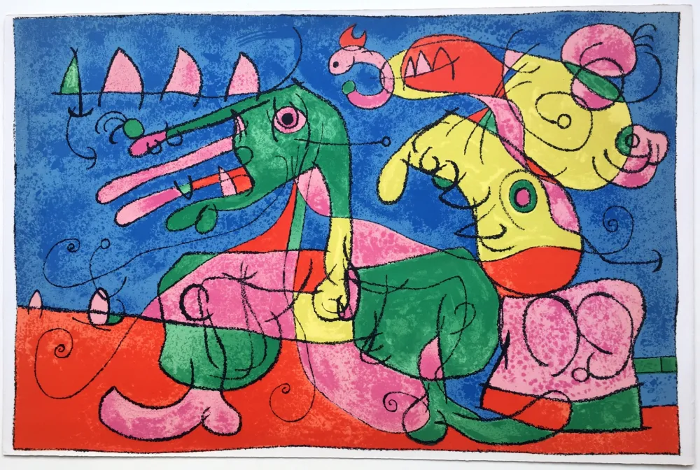 Lithografie Miró - UBU ROI : CHEZ LE TZAR (1966).