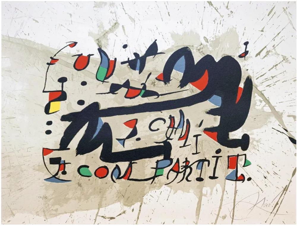 Lithografie Miró - Un Cami Compartit