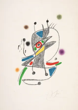 Lithografie Miró - Untitled 1 from Maravillas con variaciones acrósticas