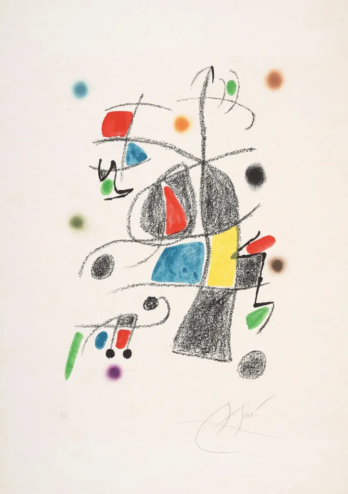 Lithografie Miró - Untitled 2 from Maravillas con variaciones acrósticas