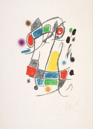 Lithografie Miró - Untitled 3 from Maravillas con variaciones acrósticas