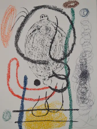 Lithografie Miró - Untitled, from Album 21 portfolio - M1130