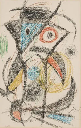 Lithografie Miró - Untitled (from Les demeures d'hypnos portfolio)