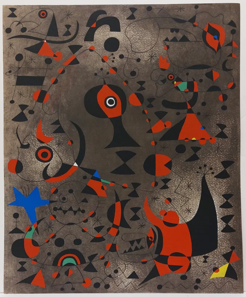 Pochoir Miró - Vers l'arc-en-ciel (Constellations) 