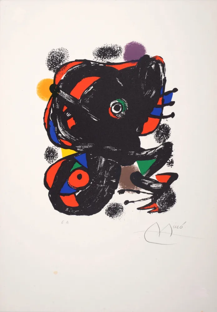 Lithografie Miró - XXe siècle (n°46), 1976 - Hand-signed!