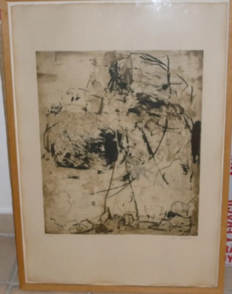 Ets En Aquatint Mitchell - SUNFLOWERS 6