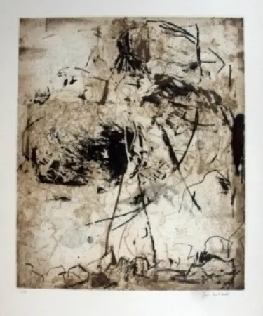 Ets En Aquatint Mitchell - Sunflowers 6