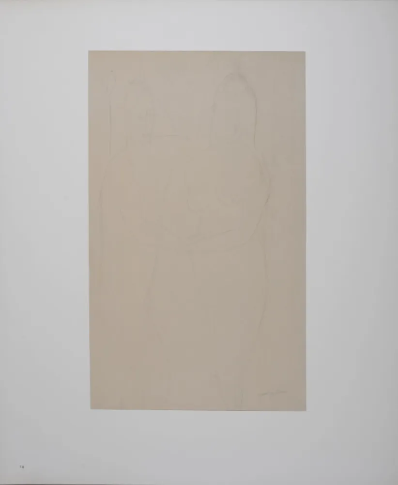 Lithografie Modigliani - Adam and Eve