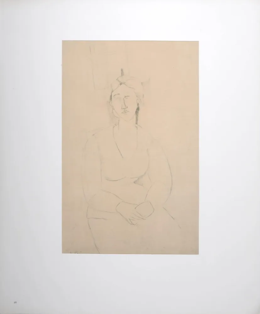 Lithografie Modigliani - Femme assise