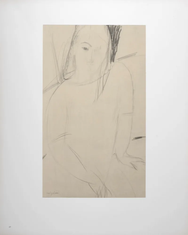 Lithografie Modigliani - Figure féminine