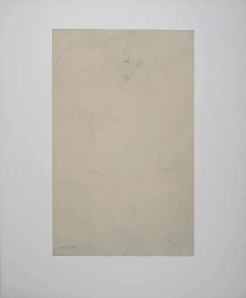 Lithografie Modigliani - Figure of Man Dancing