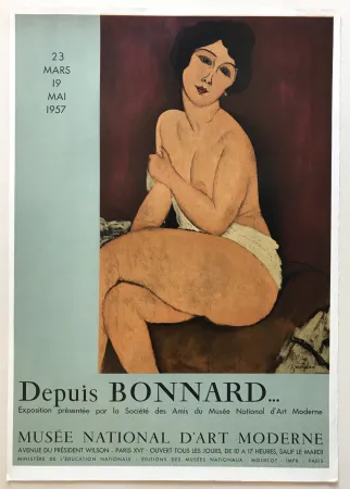 Lithografie Modigliani - Musee National d'Art Moderne