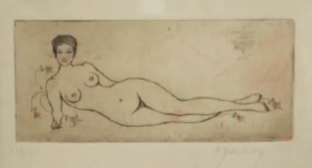 Ets En Aquatint Molinier - Nu allongé