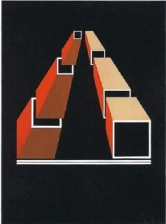 Lithografie Molins - Falsaciones del triangulo de Penrose 14