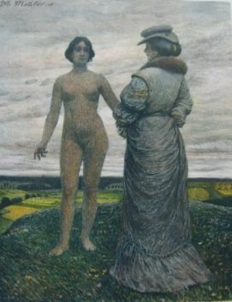 Lithografie Molitor - Die Ewige / The Eternal