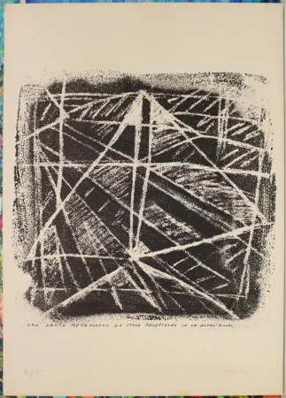 Lithografie Moncada - Una lenta metamorfosi lo stava proiettando in un altro mondo