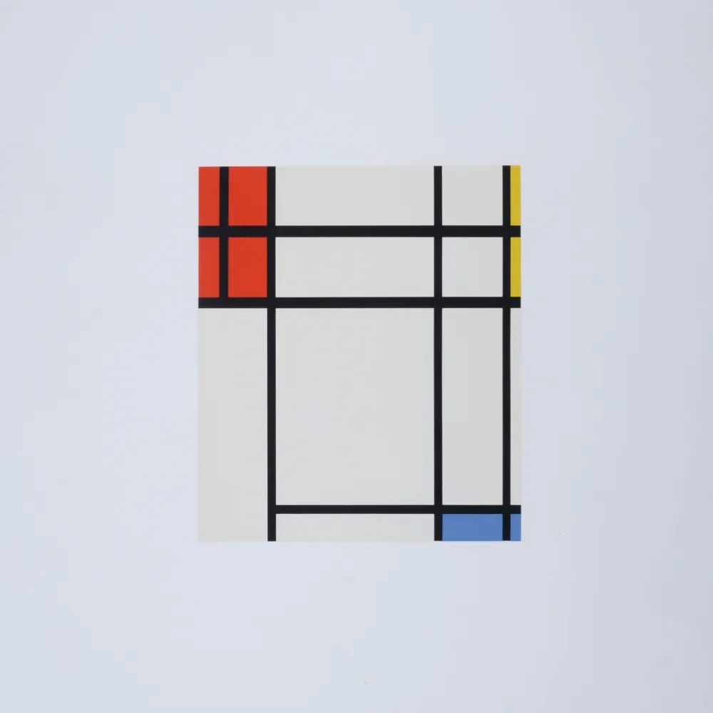 Zeefdruk Mondrian - Composition in Blue, Yellow and Red, 1967