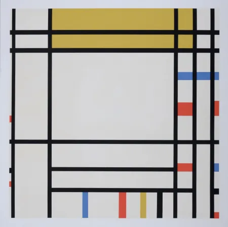 Zeefdruk Mondrian - Place de la Concorde, 1967