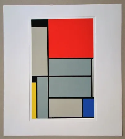 Zeefdruk Mondrian - Tableau I. - 1921