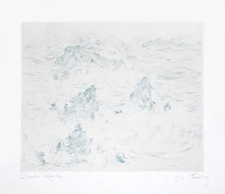 Lithografie Monet - Tempête à Belle-île