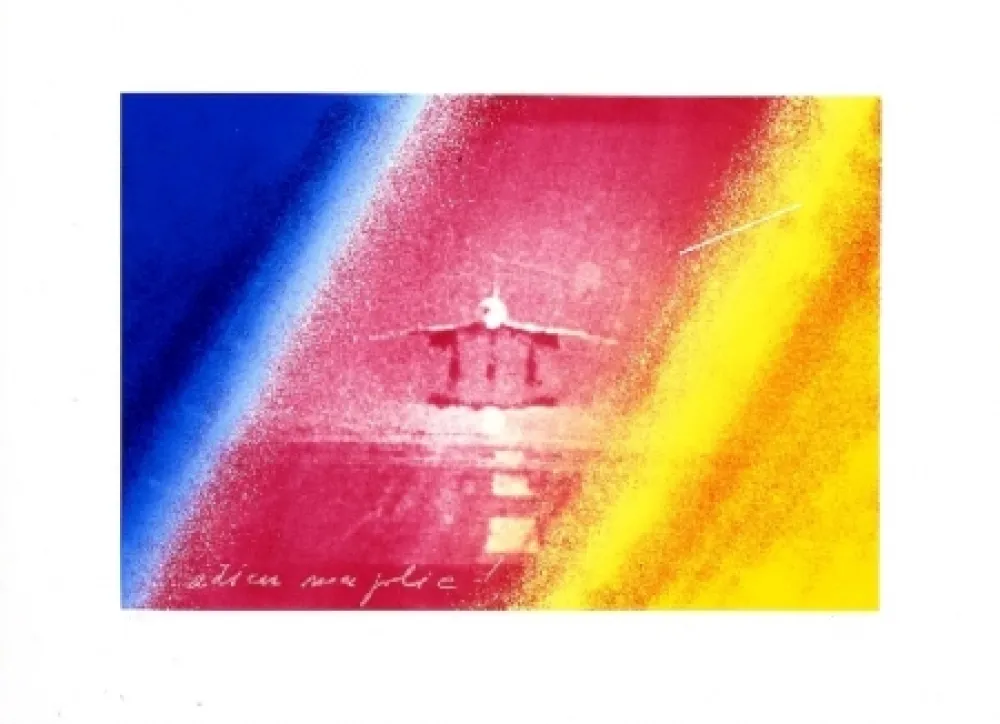 Zeefdruk Monory - Adieu ma jolie