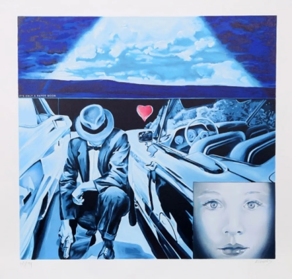 Lithografie Monory - La Vie Imaginaire de Jonqerouas Cym No. 5