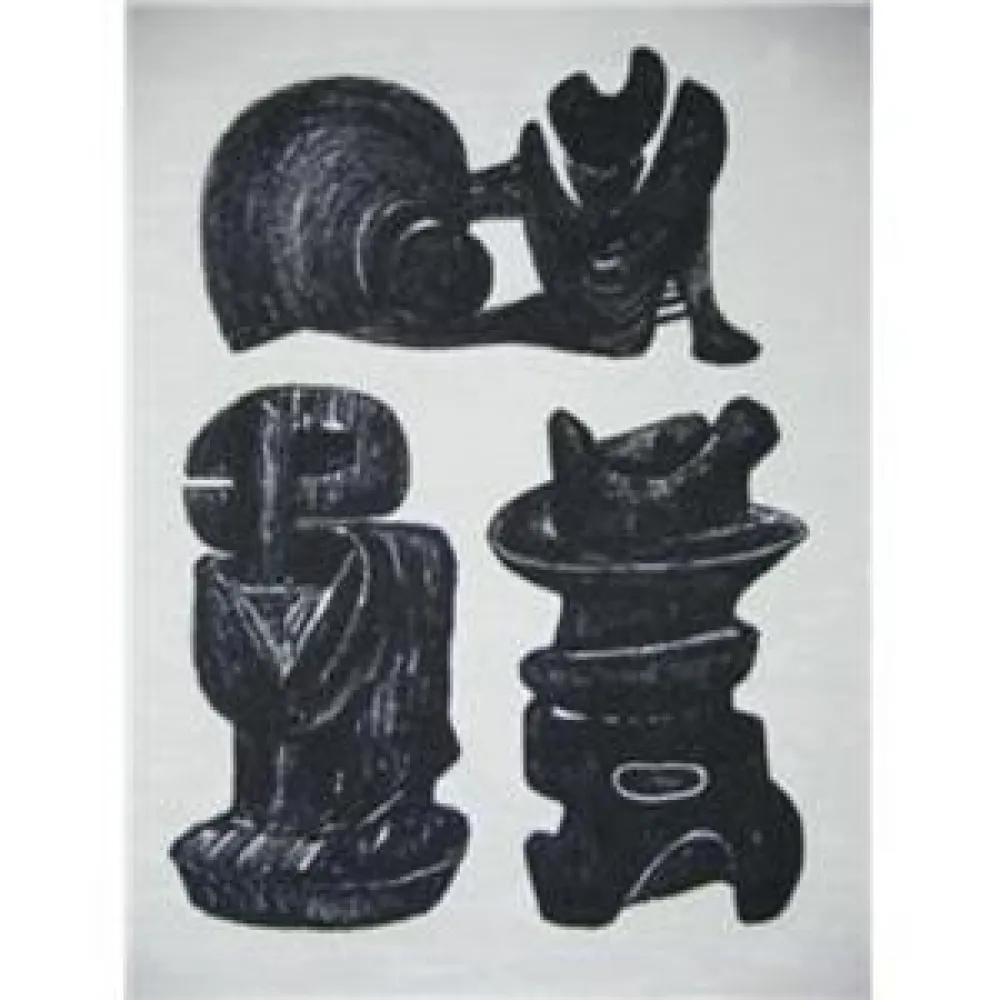 Lithografie Moore - La Poésie Three Sculptural Forms