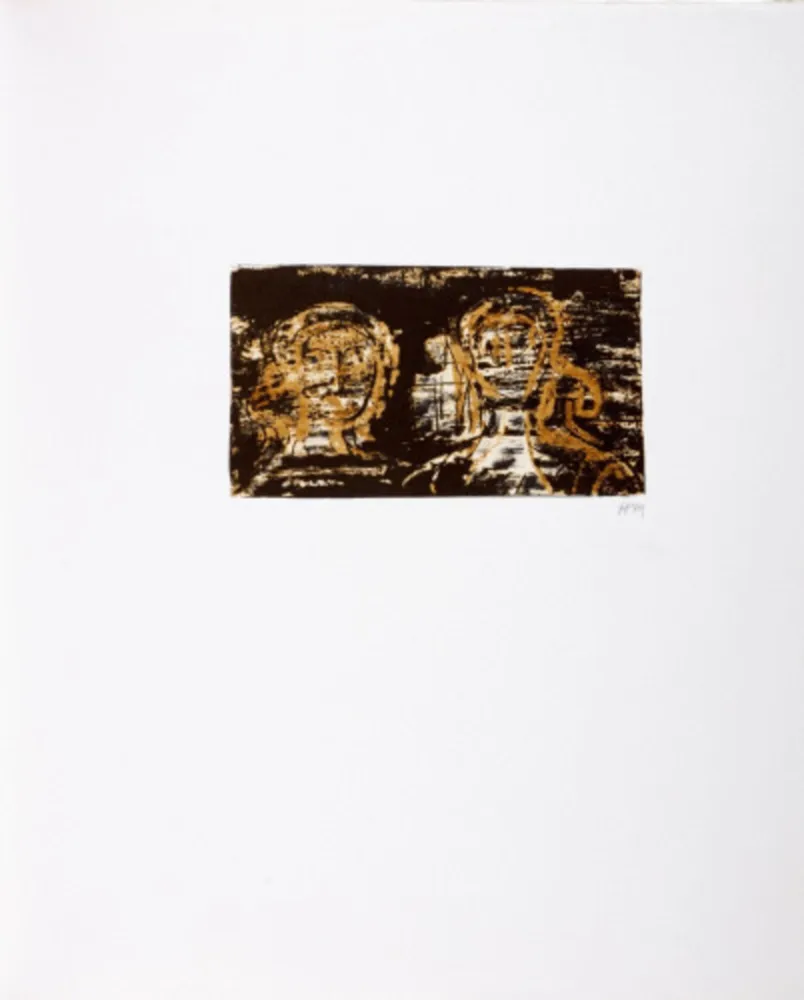 Lithografie Moore - La Poesie: Two Heads (C. 318)