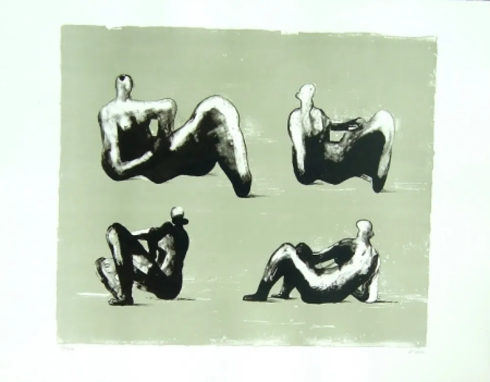 Lithografie Moore - Omaggio a Michelangelo