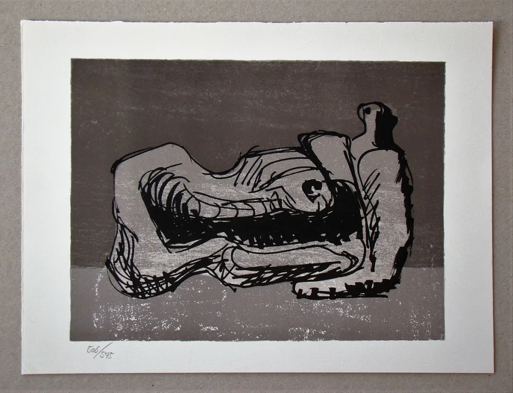 Lithografie Moore - Reclining figure