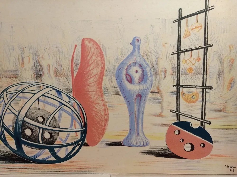 Lithografie Moore - School for arts