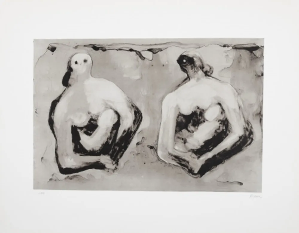 Lithografie Moore - Sisters with Children (C. 544)