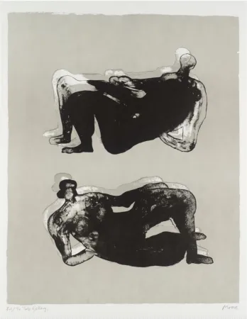 Lithografie Moore - Two Reclining Figures